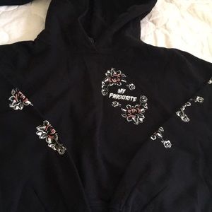 Super cute “all saints” Black sweatshirt NWT
